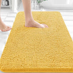 OLANLY Bathroom Rugs 30x20, Extra Soft Absorbent Chenille Bath Rugs by OLANLY