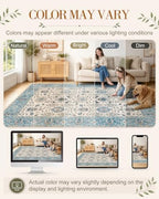 OLANLY 5x7 Washable Area Rug, Soft Non Slip Carpet for Bedroom Living Room - Image 2