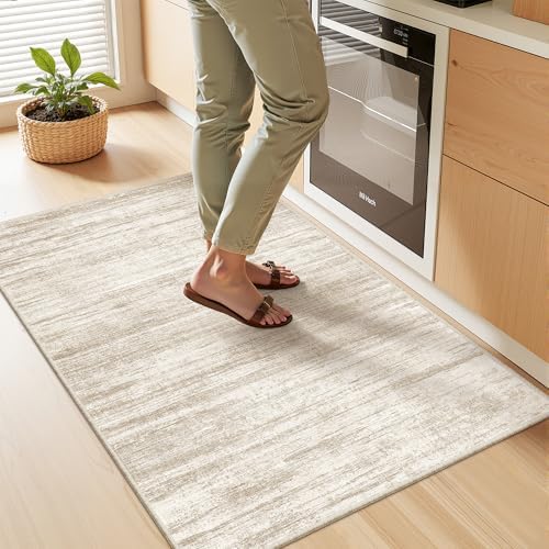 2x3 Rug Non Slip, Small Washable Entryway Rug,Brown - Image 5