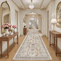 Madane Hallway Runner Rug 3x14 Washable Kitchen Runners Long, Brown/Gold by Madane