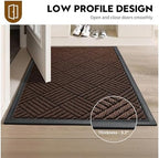 Front Door Mat, Heavy Duty Non-Slip Doormat 31.5"x20", Brown - Image 6