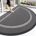 OLANLY Half Circle Front Door Mat Outside 71x47 All-Season Rubber Doormat by OLANLY