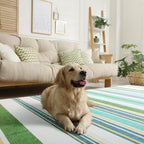 Area Rug 4x6 Green Rug Washable Rugs Non Slip Low Pile Small Carpet for Entryway, Bedroom, Kitchen, Classroom, Kids Room, Office, Dorm, Dining Room - Image 5