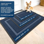 OLANLY Front Door Mat Outside 71x47, All-Season Heavy-Duty Rubber Doormat - Image 2