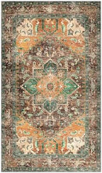 Yamaziot Washable Area Rug, 4x6 Non-Slip Boho Living Room Bedroom Rug - Image 3