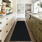 EARTHALL Washable Runner Rug, Non Slip Doorway Rug, 3x6 Ft, Black Heather - Image 5