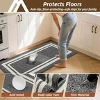 COSY HOMEER Kitchen Rugs Sets of 2 Non-Slip Washable,20"x30"+20"x48" - Image 5