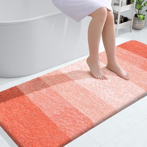 OLANLY Bathroom Runner Rug 59x24, Extra Soft Absorbent Microfiber Bath Rugs by OLANLY