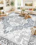 OLANLY 6x9 Washable Area Rug, Soft Non Slip Carpet for Bedroom Living Room by OLANLY