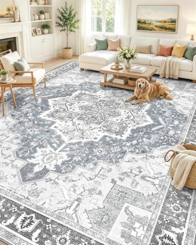 OLANLY 10x14 Washable Area Rug, Soft Non Slip Carpet for Living Room by OLANLY