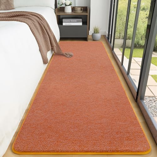 AROGAN 2x8 Runner Rug for Hallway, Long Runner Rugs Non Slip, Orange - Image 3