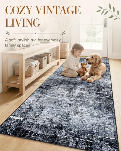 OLANLY 3x5 Washable Accent Rug, Soft Non Slip Carpet for Entryway Bedside - Image 3