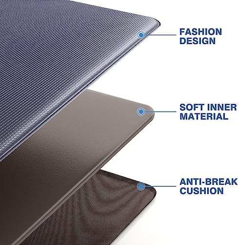 StepRite Kitchen Mats for Floor, 2-Piece Anti-Fatigue Kitchen Rugs, Grey - Image 5
