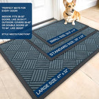 OLANLY Front Door Mat Outside Entrance 47x23, Waterproof Heavy-Duty Doormat - Image 2