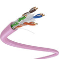 Dripstone CAT6 Ethernet Cable 1000ft Bulk Network LAN Wire 23AWG Solid UTP 550MHz High-Speed Internet Cable Gaming, Streaming, Office, Home Use, Pull Box, Cat6 Bulk, Stable Connectivity - Pink