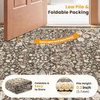 SameBed 3x5 Area Rug Living Room, Vintage Washable Carpet Dark Brown - Image 7
