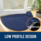OLANLY Half Circle Front Door Mat 47x34, Waterproof Heavy-Duty Doormat - Image 4