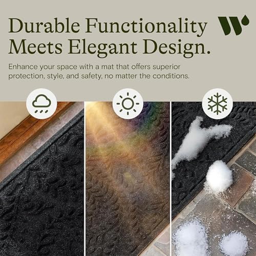 WaterHog Boxwood Front Door Mat Indoor Outdoor Entrance, All-Weather Mats - Image 6