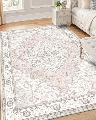 OLANLY 4x6 Washable Area Rugs, Soft Non Slip Carpet for Bedroom Living Room by OLANLY