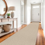 EARTHALL Washable Runner Rug, Non Slip Hallway Runner, 3x14 Ft, Sand/Beige - Image 5