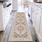 Yamaziot Washable Runner Rug, 2x8 Non-Slip Boho Vintage Hallway Kitchen Rug by Yamaziot