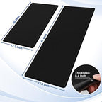 StepRite Kitchen Mats for Floor, 2-Piece Anti-Fatigue Kitchen Rugs, Black - Image 2