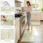 KIMODE Kitchen Mats for Floor Cushioned Anti Fatigue,Green Padded Floor Mat - Image 6