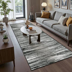 2'6 x 10' Runner Rug Non Slip,Washable Kitchen Rugs,Black - Image 5