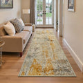 2x6 Beige Rug Runners for Hallways Kitchen Runner Rug Non Slip Washable Tan Long Runner Rugs with Rubber Backing Soft Abstract Carpet Runner for Bedroom, Kitchen, Bathroom, Entryway by OmpaaHomeDecor