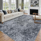 Aelenmu 8x10 Area Rugs for Living Room Washable Bedroom Dining Room Black - Image 3