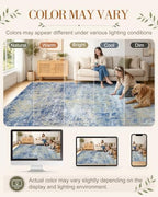 OLANLY 8x10 Washable Area Rug, Soft Non Slip Carpet for Bedroom Living Room - Image 2