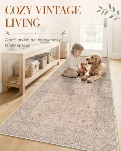 OLANLY 9x12 Washable Area Rug, Soft Non Slip Carpet for Bedroom Living Room - Image 3