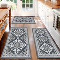 Kitchen Rugs Set of 3, Non Slip Washable Floor Mats with Water Absorbent by Unknown