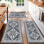 Kitchen Rugs Set of 3, Non Slip Washable Floor Mats with Water Absorbent by Unknown