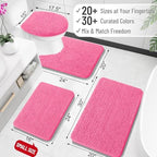 OLANLY Large Bathroom Rugs 44x32, Extra Soft Absorbent Chenille Bath Rugs - Image 2