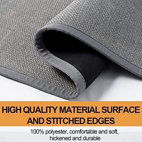 SUMLANS Kitchen Mat for Floor, Washable Non Slip Rugs, Grey - Image 2