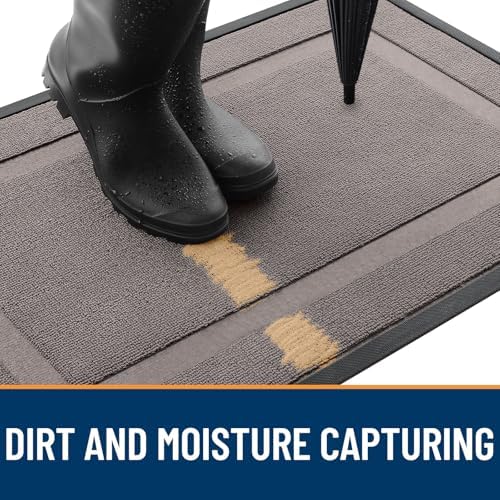 OLANLY Front Door Mat Outside 59x34, All-Season Heavy-Duty Rubber Doormat - Image 4