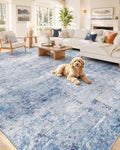 OLANLY 5x8 Washable Area Rug, Soft Non Slip Carpet for Bedroom Living Room by OLANLY