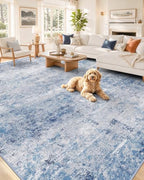 OLANLY 6x9 Washable Area Rug, Soft Non Slip Carpet for Bedroom Living Room by OLANLY