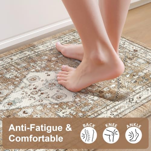 Collive Cushioned Anti Fatigue Kitchen Mats Washable Sink Rug, 17.3”x29” - Image 3