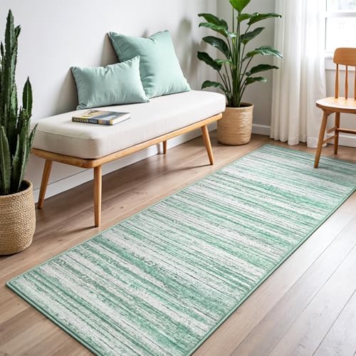 Chicrug 2x6 Green Washable Runner Rug for Hallway Kitchen Entryway Non Slip - Image 4