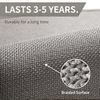 YDKGL Long Kitchen Runner Rugs Kitchen Mat Non Slip Washable Gray 17"x59" - Image 5