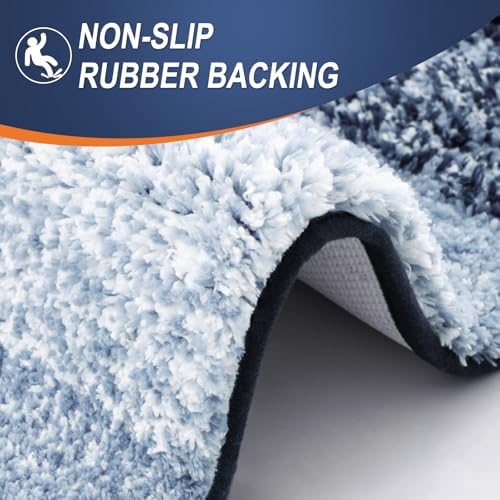 OLANLY Bathroom Runner Rug 70x24, Extra Soft Absorbent Microfiber Bath Rugs - Image 4