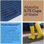 GORILLA GRIP® HydroABSORB Door Mat for Indoor Outdoor Use, 35x23 Blue - Image 3