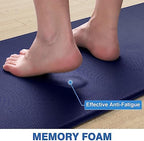StepRite Kitchen Mats for Floor, 2-Piece Anti-Fatigue Kitchen Rugs, Blue - Image 7