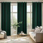 MIULEE Christmas Blackout Curtains for Bedroom 50x84 Inch Long Hunter Green - Image 6