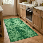 3x5 Tie-dye Green Area Rug Washable Non-Slip Soft Thin for Bedroom Kitchen - Image 2