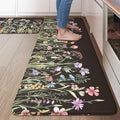 KIMODE Anti Fatigue Kitchen Mats for Floor,Cushioned Farmhouse Kitchen Rugs by StayinComfortCookwithJoy