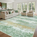 Aelenmu 9x12 Area Rugs for Living Room Washable Bedroom Dining Room Green - Image 3