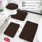 OLANLY Bathroom Rugs 30x20, Extra Soft Absorbent Chenille Bath Rugs - Image 2